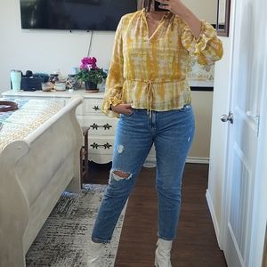 Who What Wear Yellow Top